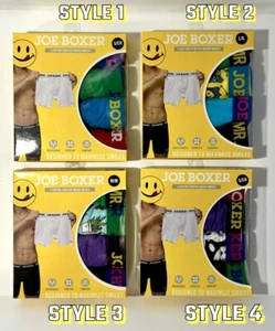 New Joe Boxer Men's 4 Pack Cotton Stretch Boxer Briefs Sizes S, M, L, XL - Picture 1 of 19