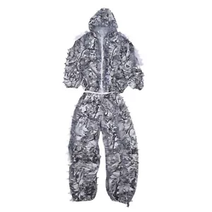 Camuflaje Ghillie 3D Hoja Chaqueta Pantalones Conjunto Traje Oculto Cómodo para Caza - Imagen 1 de 24