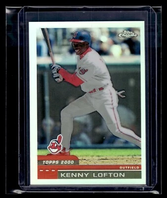 2000 Topps cromo refractor #165 Kenny Lofton Indians *Ex - OC* Foto 1 de 2