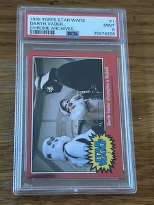 Star Wars Chrome Archives Darth Vader Strangles A Rebel Psa 9 Mint - Picture 1 of 2