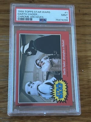 Star Wars Chrome Archives Darth Vader Strangles A Rebel Psa 9 Mint  - Image 1 of 2