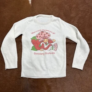 Vintage Youth Strawberry Shortcake Sweatshirt Fits Girls Size 5/6 - Picture 1 of 8