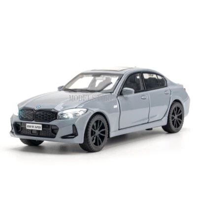1/32 Scale BMW 320i Alloy Metal Model Car Toy Collection Sound Light Kids Gift - Image 1 of 4