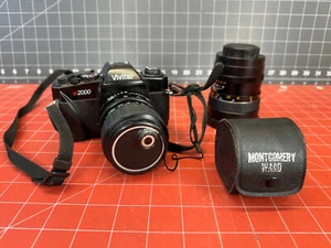 Vivitar V2000 SLR Film Camera with 35-70mm Lens & Extras UNTESTED - Picture 1 of 24
