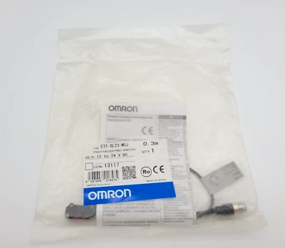 Omron E3T-SL23-M5J Photoelectric Switch 3-Wire M8 Connector 12-24 Volt DC 0.3M - Image 1 of 4