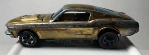 1968 HOT WHEELS REDLINE CUSTOM MUSTANG GLÄNZEND GOLD HONGKONG - Bild 1 von 8