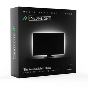 MediaLight Mk2 Eclipse 1m V2 D65 do monitorów komputerowych i wyświetlaczy wideo - Zdjęcie 1 z 7