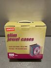 Staples Slim Jewel Cases CD or DVD | Clear and Assorted Colors - SEE DESCRIPTION