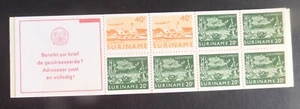 Folleto Surinam 1976 define avión rojo 20c 40c UM montado como nuevo - Imagen 1 de 2
