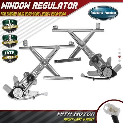 2 регулятора стеклоподъемника с двигателем для Subaru Legacy Outback 00-04 Baja Front - Изображение 1 из 4