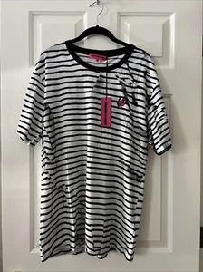 NWT MCQ ALEXANDER MCQUEEN STRIPED SWALLOW TOP size XXL - Picture 1 of 5