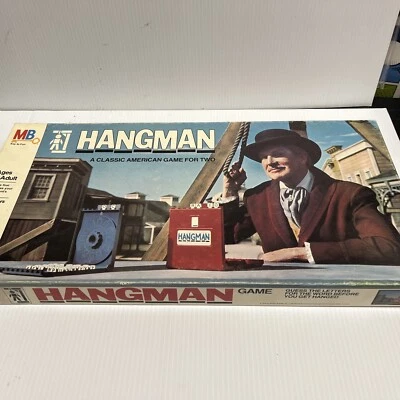 Vintage Hangman Board Game Vincent Price Milton Bradley 100% Complete - Image 1 of 4