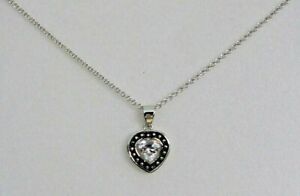New Montana Silversmiths Necklace Beaded Heart ~w~ CZ  #NC3230~ Buy Now Last One