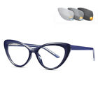 Designer Cat Eye TR90 Photochromic Reading Glasses Spring Hinge Rx-able U