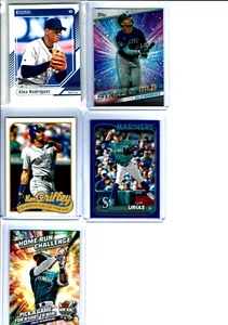 2024 Donruss Baseball Seattle Mariners Team Set (7) Base Cards +WOW+ - Picture 1 of 3