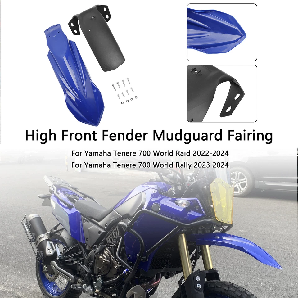 High Front Fender Mudguard Fairing For Yamaha Tenere 700 2019-2024 19 Blue - Изображение 1 из 4