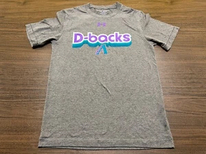 Arizona D’Backs Men’s Gray MLB Baseball T-Shirt - Under Armour - Small - Picture 1 of 2