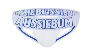 Aussiebum Biancheria Intima X-Jock Jockstrap Bianco Small (S) Slip Uomo Poss Gay Int - Foto 1 di 4