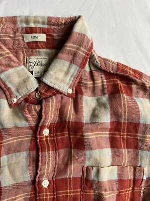 J. Crew Flannel Double-Sided Work shirt large slim fit $98 - Image 1 of 4