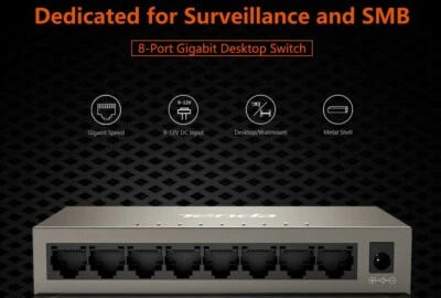 Tenda TEG1008M 8-port gigabit switch, 3-year Australia warranty, free shipping - image 1 of 4