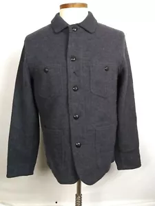 NEW Polo Ralph Lauren Mens Chore Wool Jacket Sz M Charcoal Outerwear Barn Coat - Picture 1 of 12