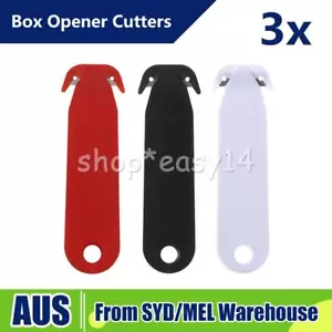 3pcs/set Mini Utility Knife Box Cutter Letter Opener For Cutting Envelope Bag - Picture 1 of 9