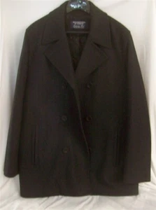 NEW MEN'S Roundtree and Yorke LUXURIOUS WOOL COAT Size L Charcoal Color 40% Off - Picture 1 of 1