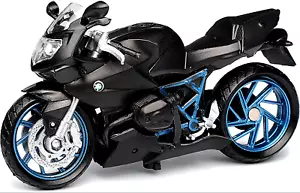 BMW HP2 Sport Black Motorcycle Model, Motormax Scale 1:18 - Picture 1 of 9