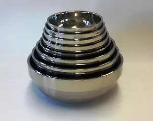 10 Stück / 20 cm Vakuum Edelstahl Schüssel Hohl Suppe Salat Nudeln Massiv Koreanisch - Bild 1 von 2