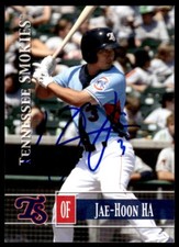 2014 Grandstand Tennessee Smokies Jae-Hoon Ha Auto #3 Signed