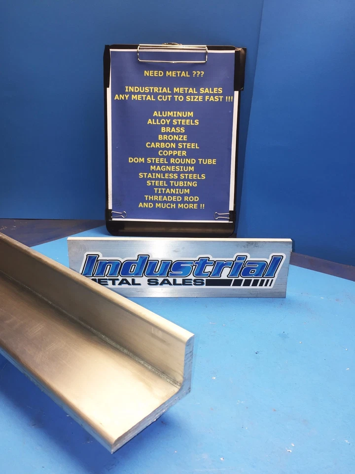 2" x 3" Aluminum Angle 6061 T6 x 6"-Long x 3/8"Thick- 2" x 3" x 3/8" 6061Angle  - Image 1 of 1