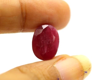 100% Natural Loose Ruby Oval Cut 13 x 10 mm Big Kenya Certified Gemstone 9.92 Ct - Picture 1 of 15