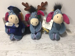 Disney Eeyore Stuffed Bean Plush Winnie The Pooh Costumes Valentine Reindeer Set - Picture 1 of 8