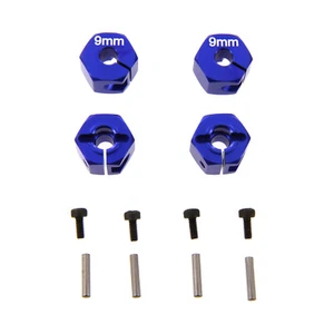Atomik RC Alloy Hex Adaptor (12mm x 9mm) : Axial SCX10 Rock Crawler - Blue - Picture 1 of 1