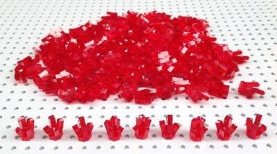Lego Translucent Red Rock Gem Brick x10 each pack (15584) *NEW* City Minifigure - Image 1 of 2