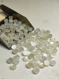Captivating White Moon Round Gem 8mm - African Origin - Picture 1 of 10