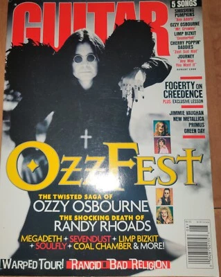 GUITAR Magazine Volume 18 Issue #8 August 1998 Ozzy Vintage 27 Years Ago - Image 1 of 4