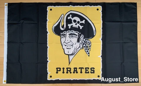 Retro Pittsburgh Pirates 3x5 ft Flag Banner MLB Cover