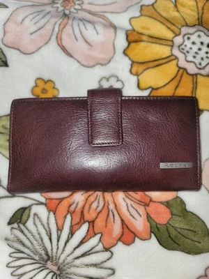 Carteira Rolfs Feminina Couro Genuíno Marrom Borgonha - Imagem 1 de 4