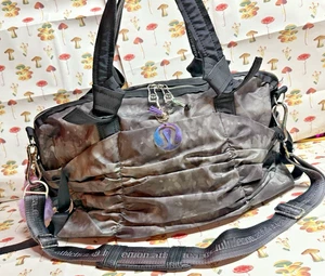 Lululemon gym bag duffel key chain strap zip top black destined for greatness - Picture 1 of 15