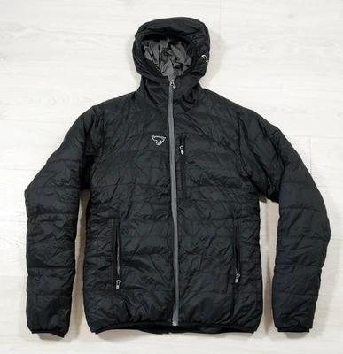 Chaqueta acolchada DYNAFIT negra con capucha cremallera completa para hombre, talla aprox M Foto 1 de 4