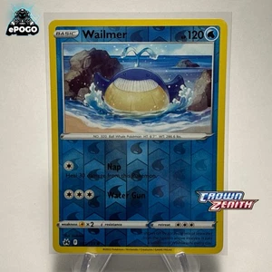 Wailmer 031/159 Reverse Holo Pokemon TCG: Crown Zenith Card MINT SHIPPED TODAY - Picture 1 of 2