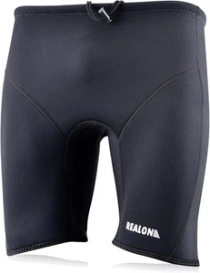 Wetsuit Shorts Neoprene Men 3mm Buoyancy Swim Medium, Black  - Picture 1 of 8