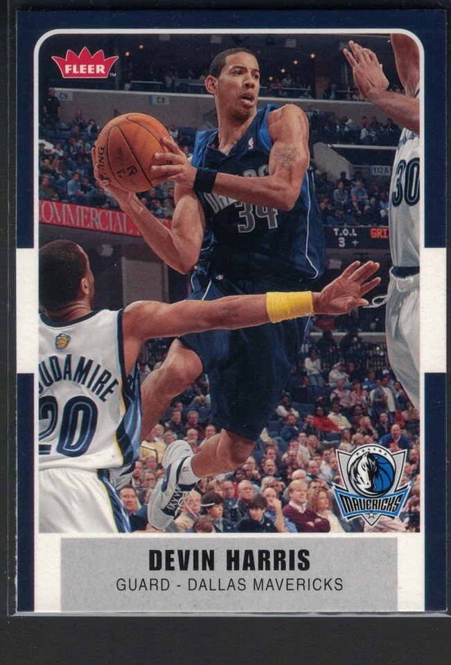 2007-08 Fleer - Devin Harris #196 Dallas Mavericks - Imagem 1 de 1