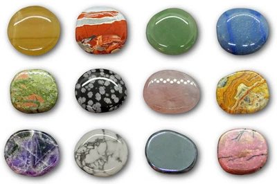 Scheibensteine+Edelsteine+Taschenstein+Handschmeichler+Auflegestein+Chakrasteine - Bild 1 von 2