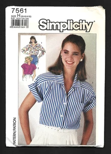 Camisa Blusa Simplicity 7561 Misses Yugo Plisado Talla 6-8-10 Patrón de Costura SIN CORTAR - Imagen 1 de 2