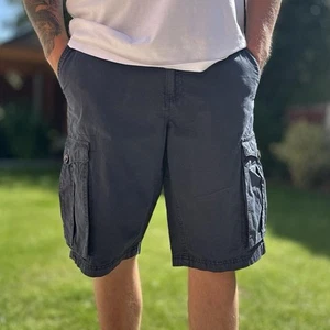 Regatta Navy Cargo Shorts Waist 33" Men's Festival Utility Shorts Workwear - Picture 1 of 5