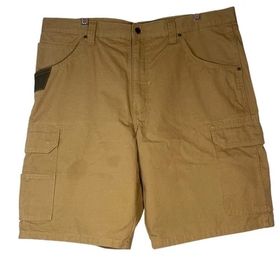 Pantalones Cortos Carga Carpintero Lona Tostada Wrangler Workwear Para Hombres Talla 38 Calce Relajado Foto 1 de 4