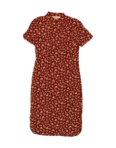 Maxi abito donna BLUNAUTA IT 42 medio marrone floreale seta BT05 - Foto 1 di 3