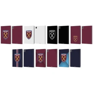 OFFICIAL WEST HAM UNITED FC CREST LEATHER BOOK WALLET CASE COVER FOR APPLE iPAD - Picture 1 of 13